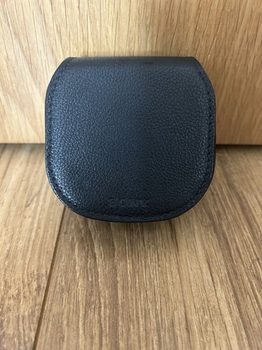 Sony black leather headphone - sony,