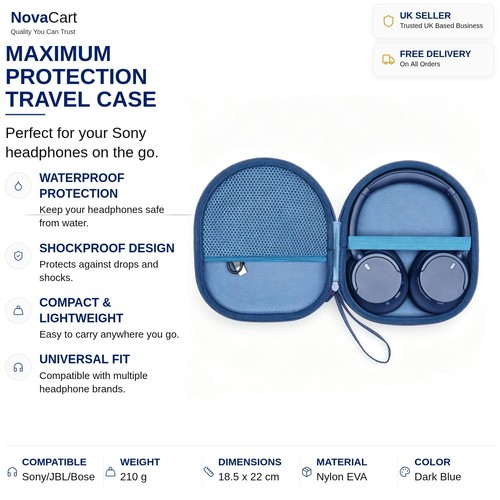 Headphone case hard shell - headphone,